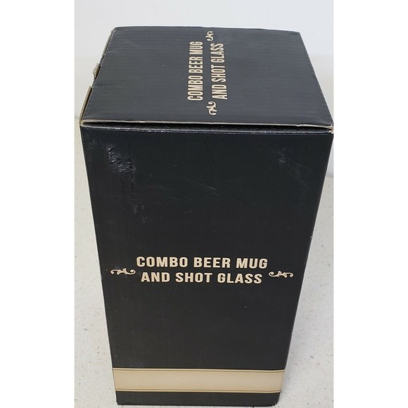 CHILL BEER MUGS & Shot glass Durable 16 fl.oz & 2 Shots  FREEZABLE Mug - Picture 7 of 8